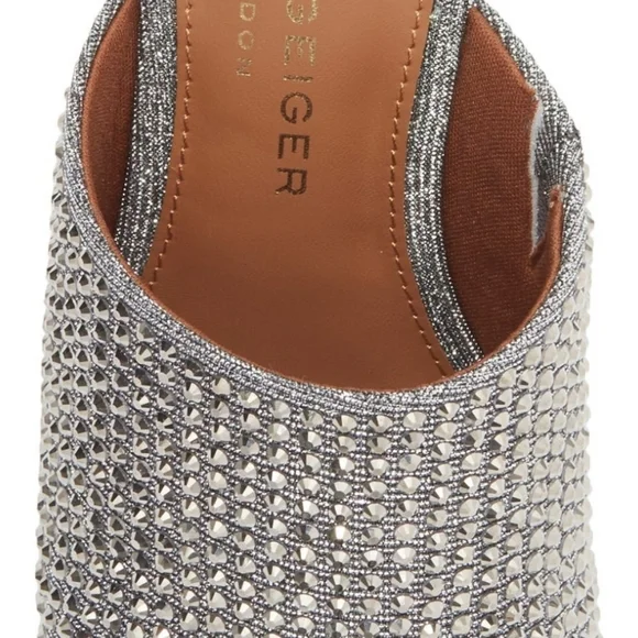Kurt Geiger Silver Embellished Women's Mules - Picture 5 of 6